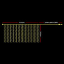 3X6M Christmas Lights Curtain Light Warm White 600 LED Jingle Jollys