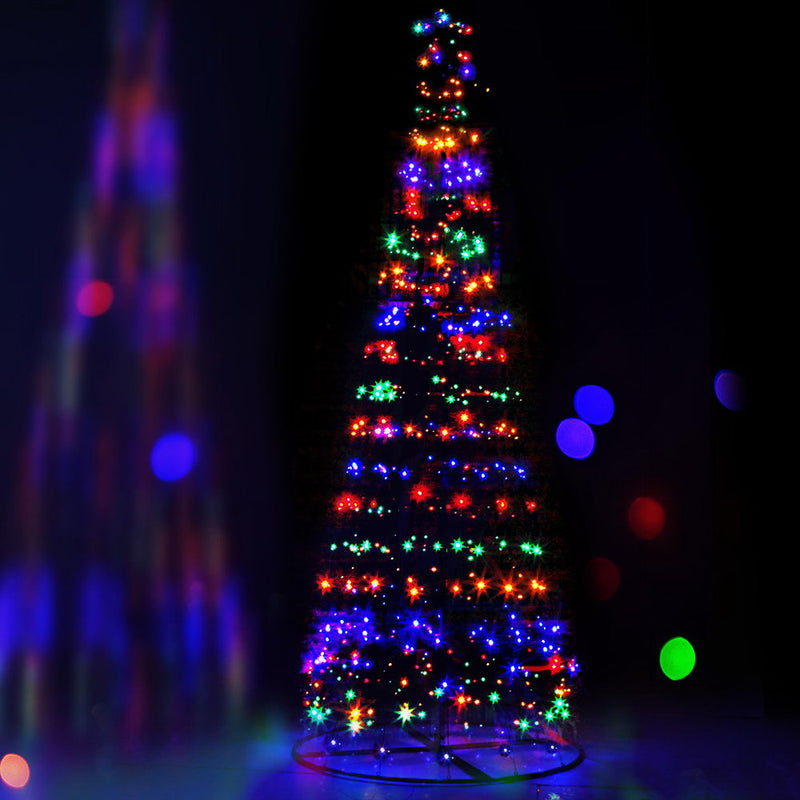 Jingle Jollys 3M LED Christmas Tree Lights 330 LED Xmas Multi Colour Optic Fiber