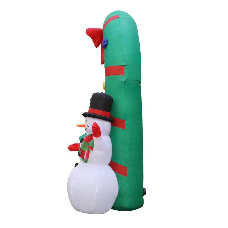 Jingle Jollys 2.8M Christmas Inflatable Giant Arch Way Santa Snowman Light Decor