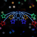 Jingle Jollys Christmas Lights 180cm Post Lamp 18 LED Decorations