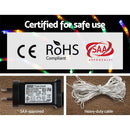 0.5M Christmas Lights 128 LED Spin Motif Light Decorations Jingle Jollys