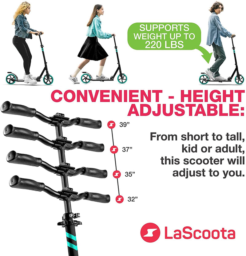 Lascoota Pulse Luxury Scooter - Green - 2 Pack