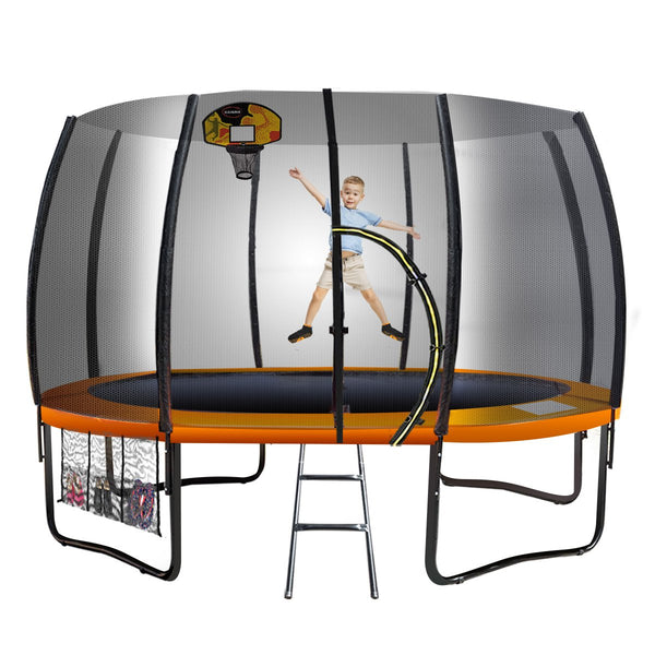 Kahuna 12ft Springless Trampoline with Basketball Set
