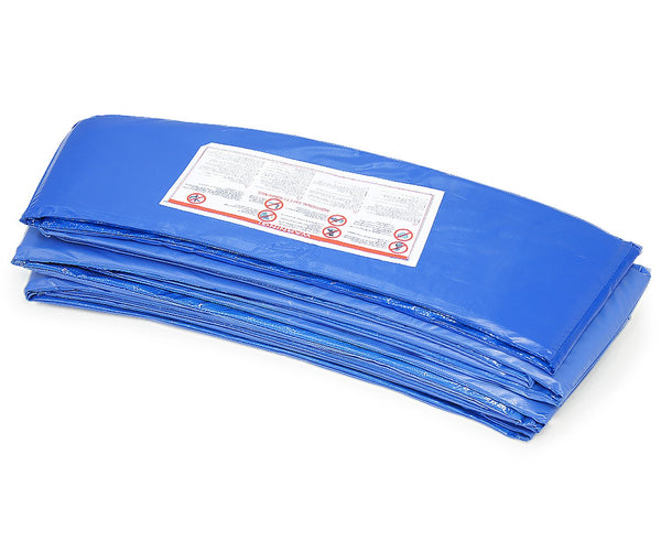 8ft Trampoline Replacement Safety Pad and Net Round  6 Poles Blue